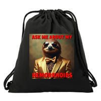 Unhinged Cringe Funny Hemorrhoids Inappropriate Embarrassing Drawstring Bag
