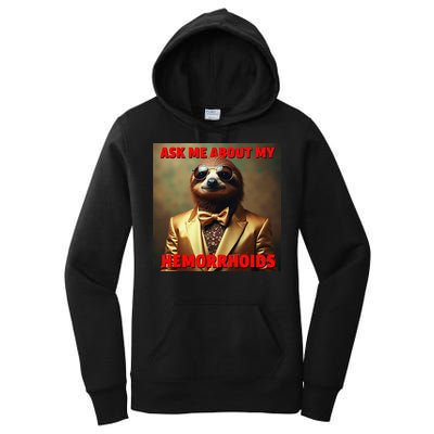 Unhinged Cringe Funny Hemorrhoids Inappropriate Embarrassing Women's Pullover Hoodie