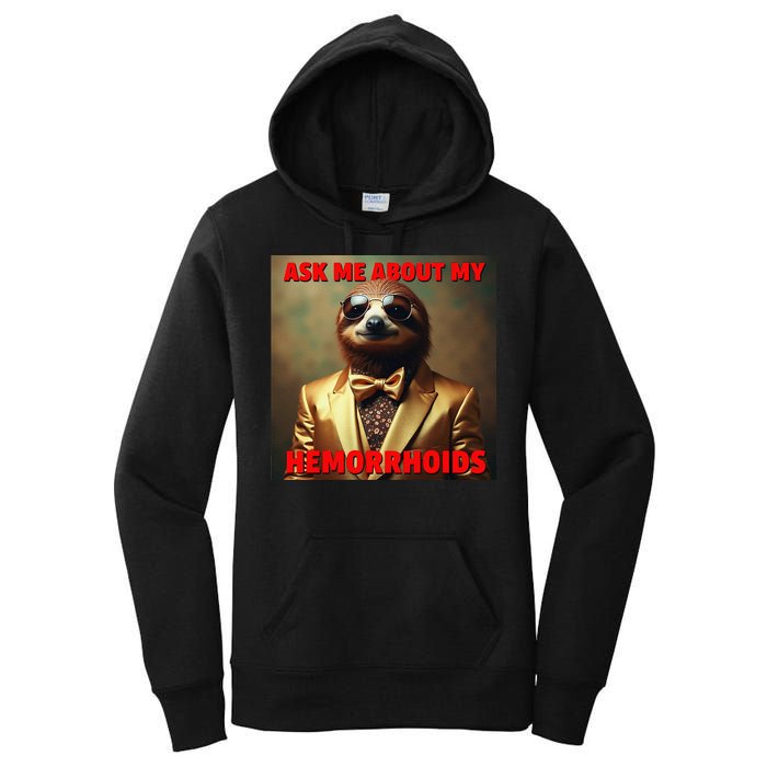 Unhinged Cringe Funny Hemorrhoids Inappropriate Embarrassing Women's Pullover Hoodie