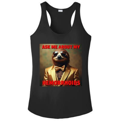 Unhinged Cringe Funny Hemorrhoids Inappropriate Embarrassing Ladies PosiCharge Competitor Racerback Tank