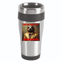 Unhinged Cringe Funny Hemorrhoids Inappropriate Embarrassing 16oz Travel Tumbler