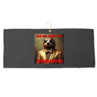 Unhinged Cringe Funny Hemorrhoids Inappropriate Embarrassing Large Microfiber Waffle Golf Towel