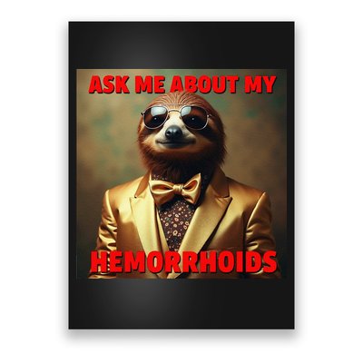 Unhinged Cringe Funny Hemorrhoids Inappropriate Embarrassing Poster