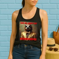 Unhinged Cringe Funny Hemorrhoids Inappropriate Embarrassing Womens Tank Top