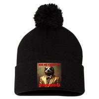 Unhinged Cringe Funny Hemorrhoids Inappropriate Embarrassing Pom Pom 12in Knit Beanie