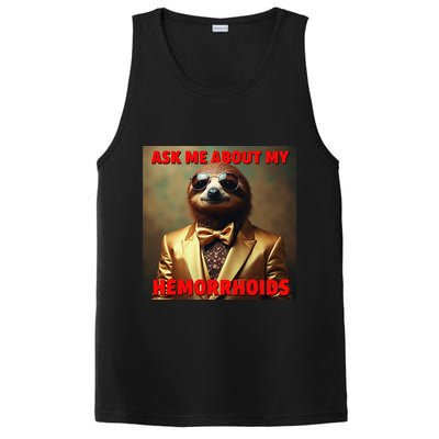 Unhinged Cringe Funny Hemorrhoids Inappropriate Embarrassing PosiCharge Competitor Tank