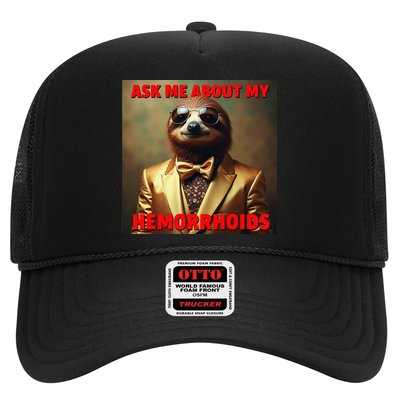 Unhinged Cringe Funny Hemorrhoids Inappropriate Embarrassing Trucker Hat