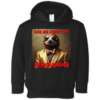 Unhinged Cringe Funny Hemorrhoids Inappropriate Embarrassing Toddler Hoodie