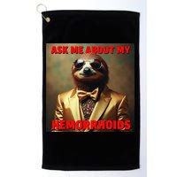 Unhinged Cringe Funny Hemorrhoids Inappropriate Embarrassing Golf Towel