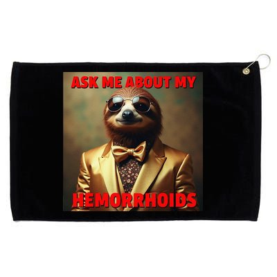 Unhinged Cringe Funny Hemorrhoids Inappropriate Embarrassing Grommeted Golf Towel