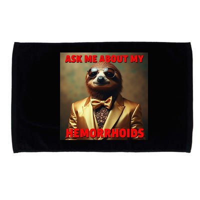 Unhinged Cringe Funny Hemorrhoids Inappropriate Embarrassing Microfiber Hand Towel