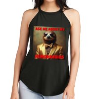 Unhinged Cringe Funny Hemorrhoids Inappropriate Embarrassing Women's Perfect Tri Rocker Tank