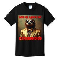 Unhinged Cringe Funny Hemorrhoids Inappropriate Embarrassing Kids T-Shirt