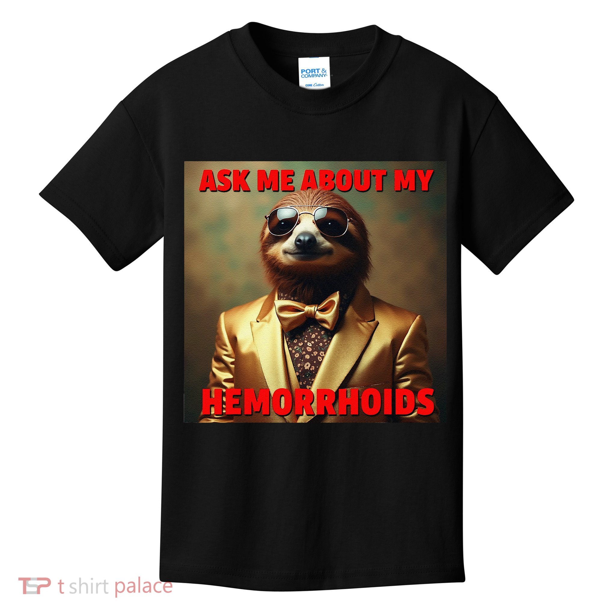Unhinged Cringe Funny Hemorrhoids Inappropriate Embarrassing Kids T-Shirt