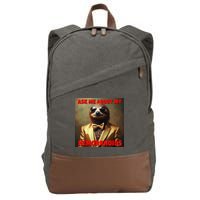 Unhinged Cringe Funny Hemorrhoids Inappropriate Embarrassing Cotton Canvas Backpack