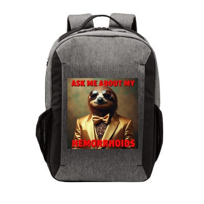 Unhinged Cringe Funny Hemorrhoids Inappropriate Embarrassing Vector Backpack
