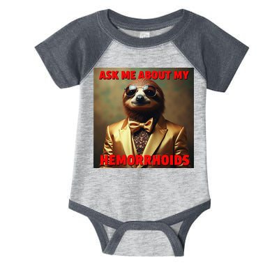Unhinged Cringe Funny Hemorrhoids Inappropriate Embarrassing Infant Baby Jersey Bodysuit