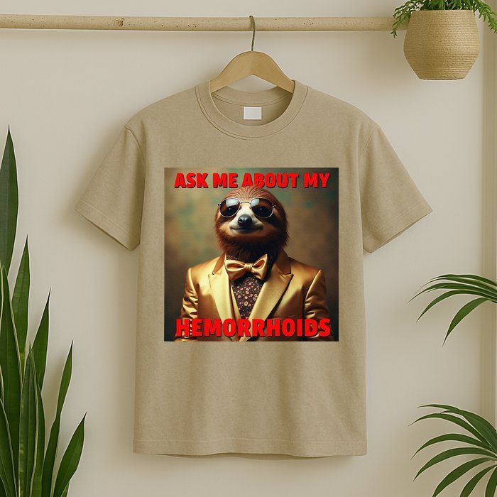 Unhinged Cringe Funny Hemorrhoids Inappropriate Embarrassing T-Shirt