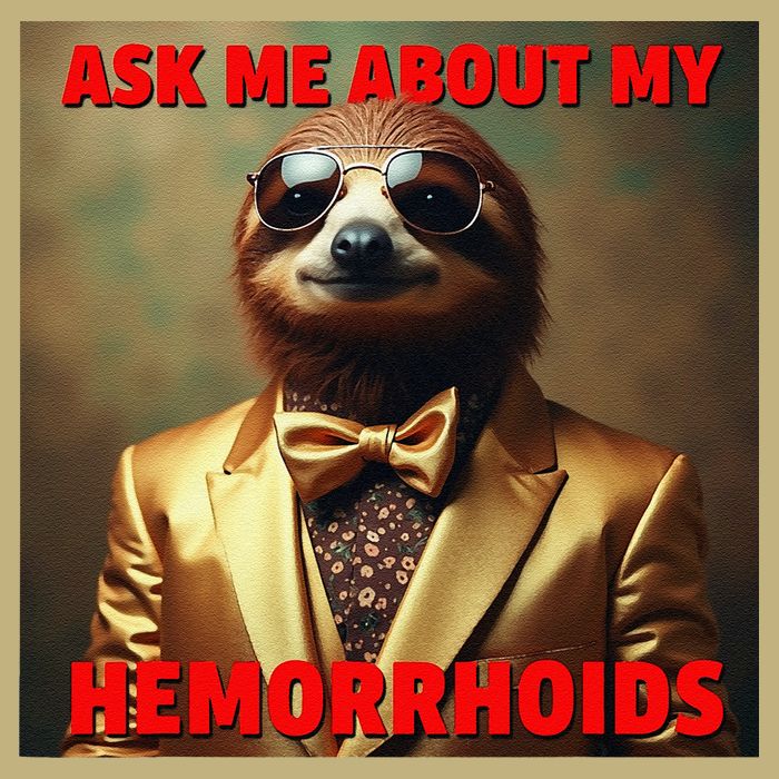 Unhinged Cringe Funny Hemorrhoids Inappropriate Embarrassing Magnet