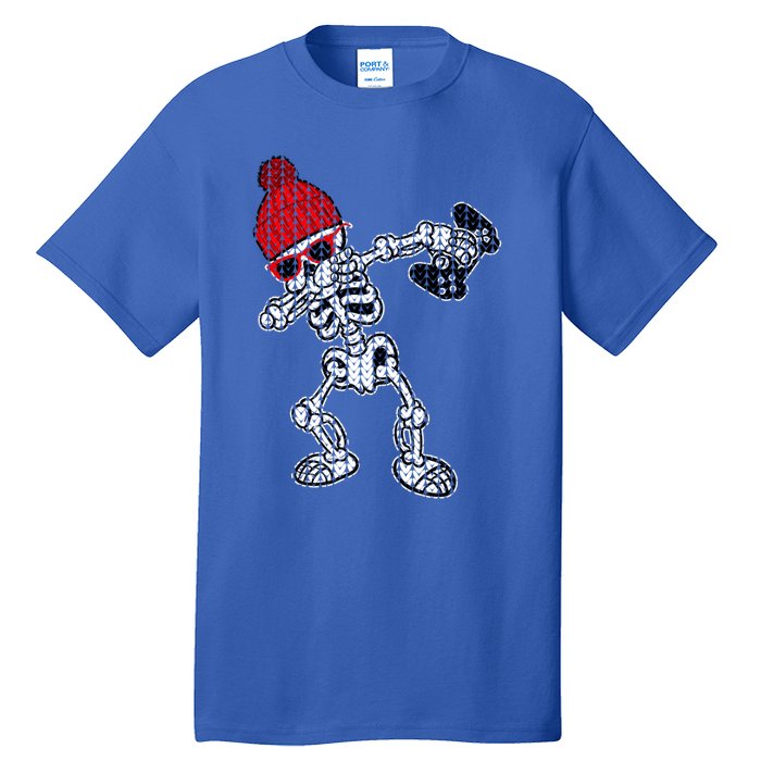 Ugly Christmas Funny Video Game Santa Dabbing Skeleton Gift Cute Gift Tall T-Shirt