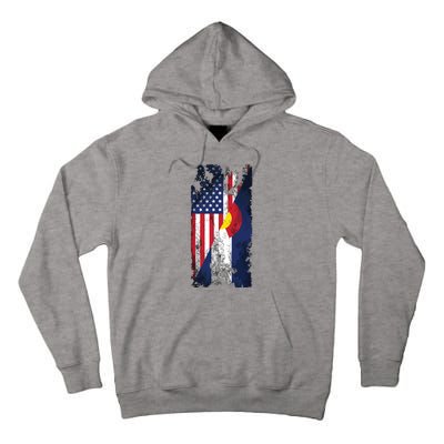 Usa Colorado Flags United States Of America Coloradans Tall Hoodie