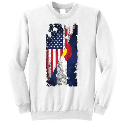 Usa Colorado Flags United States Of America Coloradans Sweatshirt