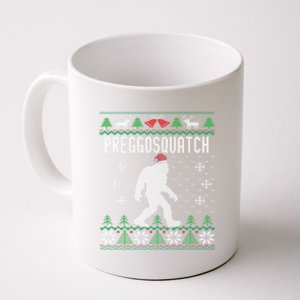 Ugly Christmas Family Sasquatch Pregnant Wife Gift Coffee Mug