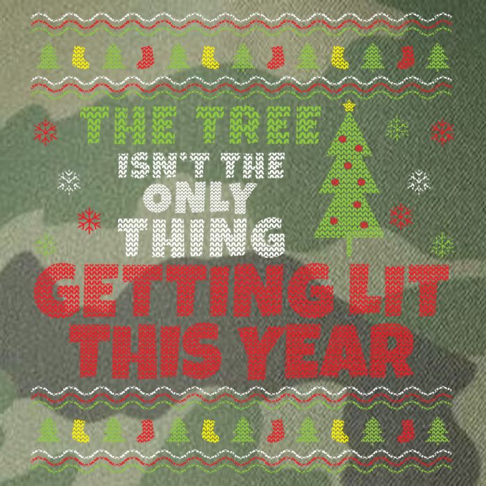 Ugly Christmas Funny Tree IsnT The Only Thing Getting Lit Gift Legacy Tie Dye Trucker Hat