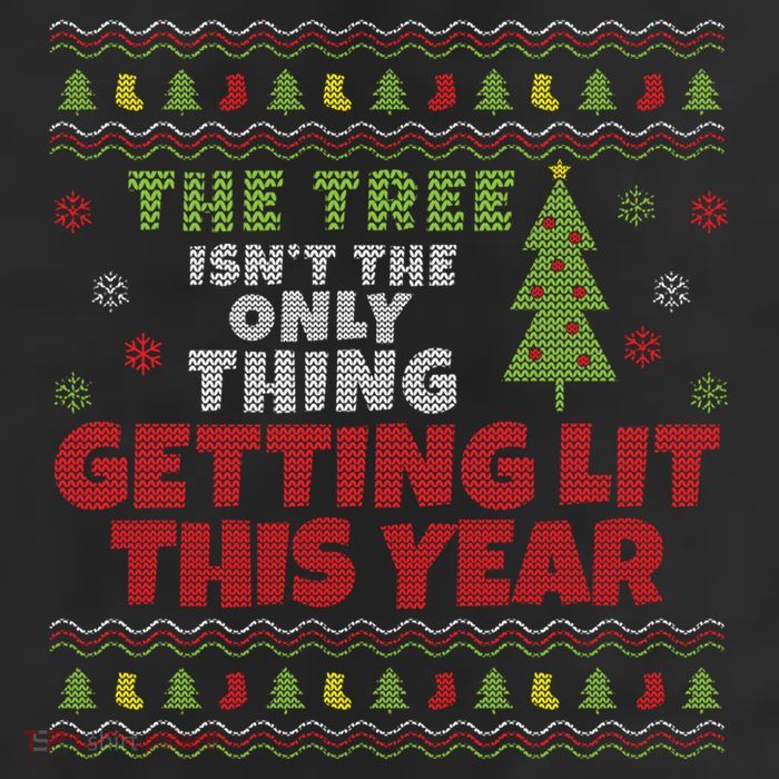 Ugly Christmas Funny Tree IsnT The Only Thing Getting Lit Gift Adult Drive Performance Visor