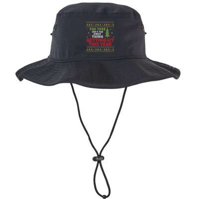 Ugly Christmas Funny Tree IsnT The Only Thing Getting Lit Gift Bucket Hat