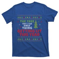 Ugly Christmas Funny Tree IsnT The Only Thing Getting Lit Gift T-Shirt