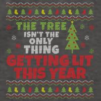 Ugly Christmas Funny Tree IsnT The Only Thing Getting Lit Gift Vector Backpack