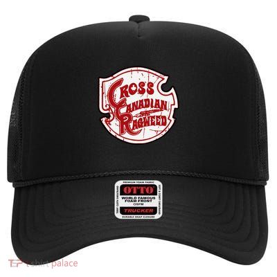 UnisexAdult Classic Fit Black High Crown Mesh Back Trucker Hat