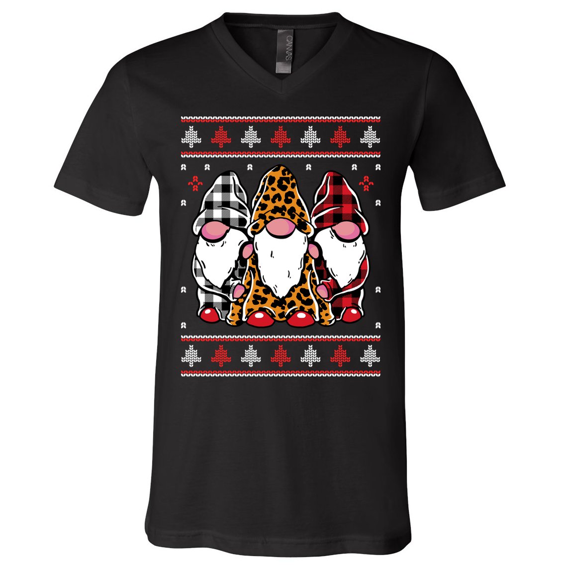 Ugly Christmas Gnomes V-Neck T-Shirt