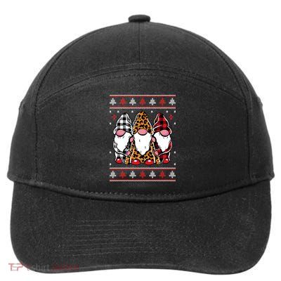 Ugly Christmas Gnomes 7-Panel Snapback Hat