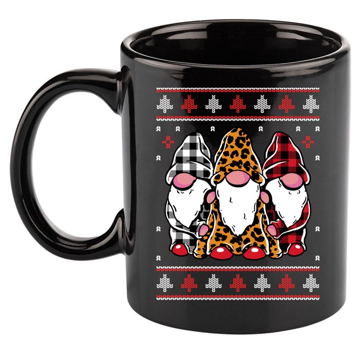 Ugly Christmas Gnomes 11oz C Handle Ceramic Mug