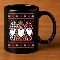 Ugly Christmas Gnomes 11oz C Handle Ceramic Mug