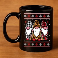 Ugly Christmas Gnomes 11oz C Handle Ceramic Mug