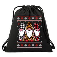Ugly Christmas Gnomes Drawstring Bag