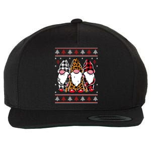 Ugly Christmas Gnomes Wool Snapback Cap