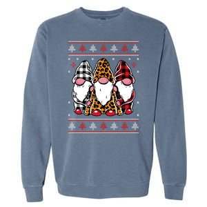 Ugly Christmas Gnomes Garment-Dyed Sweatshirt