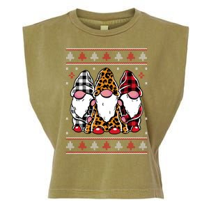 Ugly Christmas Gnomes Garment-Dyed Women's Muscle Tee