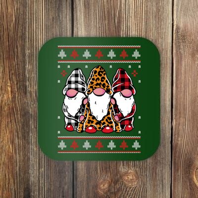 Ugly Christmas Gnomes Coaster