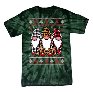 Ugly Christmas Gnomes Tie-Dye T-Shirt