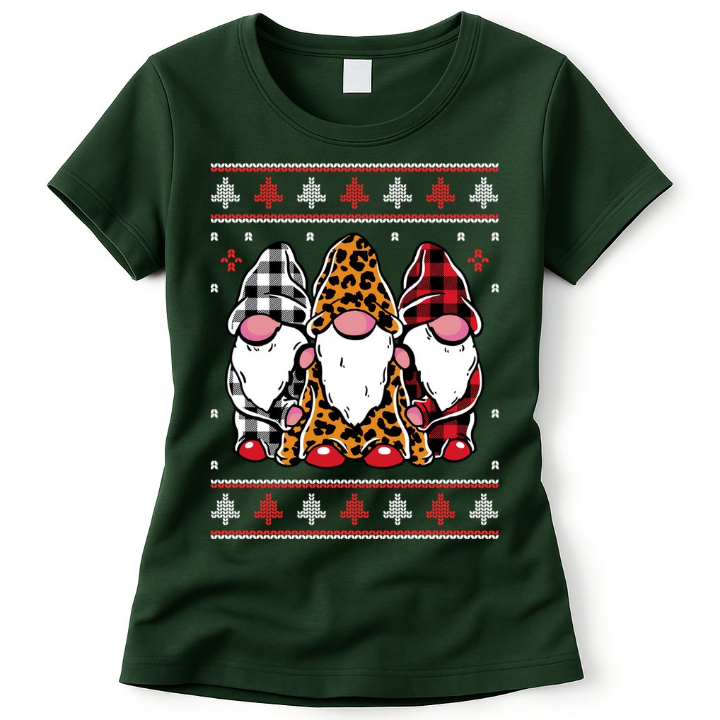Ugly Christmas Gnomes Womens T-Shirt