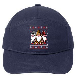 Ugly Christmas Gnomes 7-Panel Snapback Hat