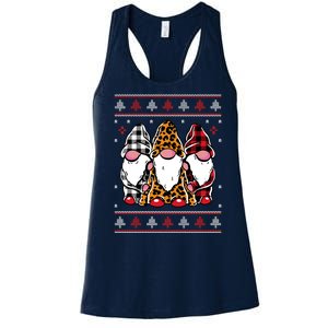 Ugly Christmas Gnomes Women's Racerback Tank