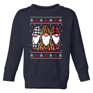 Ugly Christmas Gnomes Toddler Sweatshirt