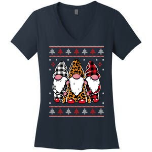 Ugly Christmas Gnomes Women's V-Neck T-Shirt