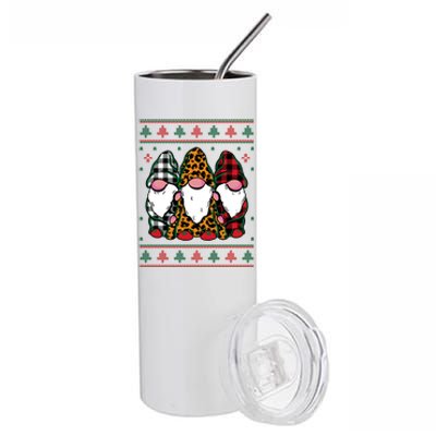 Ugly Christmas Gnomes Stainless Steel Tumbler